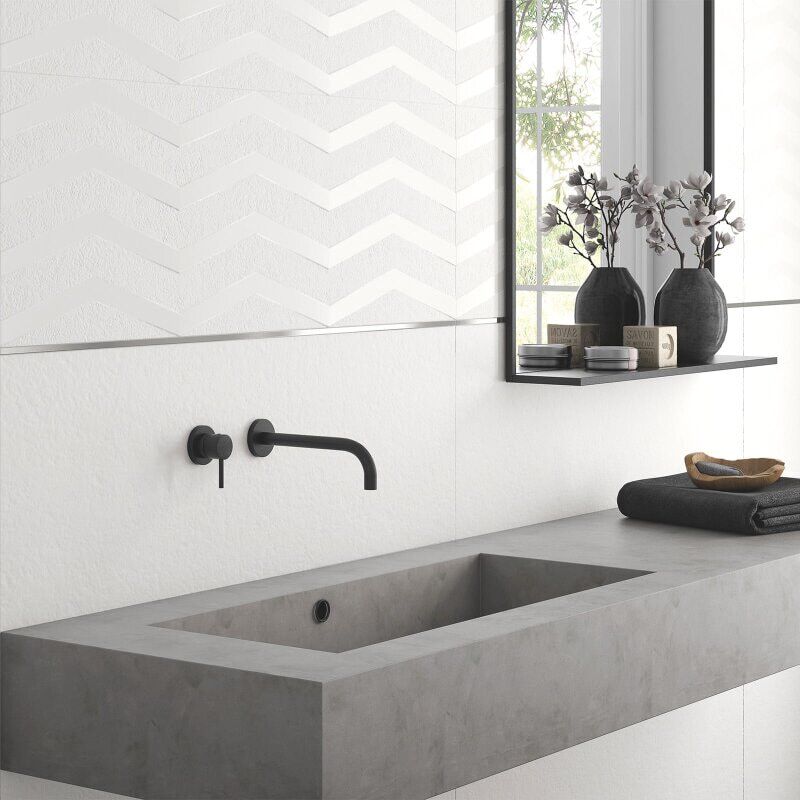 Fliese Dekor Chalk 40 x120 cm Saw