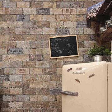 Dekor New York 10 x 20 cm Road Signs Wall Street