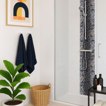 Mosaik Glas B47 Petrol Multicolor