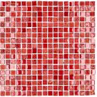 Mosaik Glas-Naturstein Rot 1,5 x 1,5 cm SFER15006