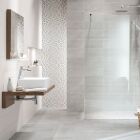 Wandfliese Form Plus Relief 20 x 40 cm Hellgrau