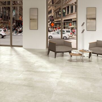 Fliese Metallique 60 x 60 cm Blanco