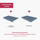 Terrassenplatte X-Rock 60 x 60 x 2 cm Grigio