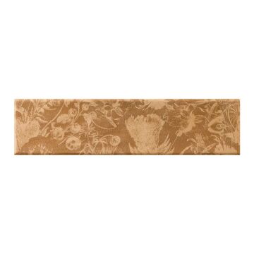 Dekorfliese AUREA FLOS 7,5 x 30 cm Gold