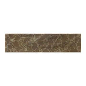 Dekorfliese AUREA FLOS 7,5 x 30 cm Brass