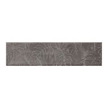 Dekorfliese AUREA FLOS 7,5 x 30 cm Silver