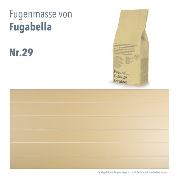 Dekorfliese Trendy LineCut4,8  25 x 50 cm Mustard