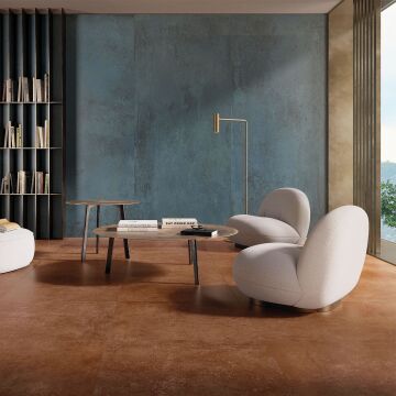 Fliese Oxide 120 x 278 cm Blue