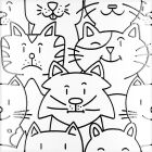 Fliese OH MY CAT 25 x 25 cm White