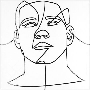 Fliese Face Line 25 x 25 cm Mix