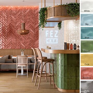 Wandfliese FEZ 7,5 x 30 cm