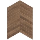 Fliese Roots Fischgräte 7,5 x 45 cm Tobac