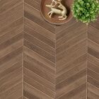 Fliese Roots Fischgräte 7,5 x 45 cm Tobac