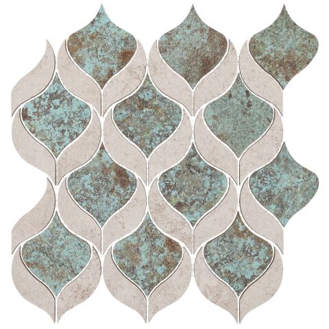 Mosaik Oxide Florenz 30 x 30 cm Decobeige