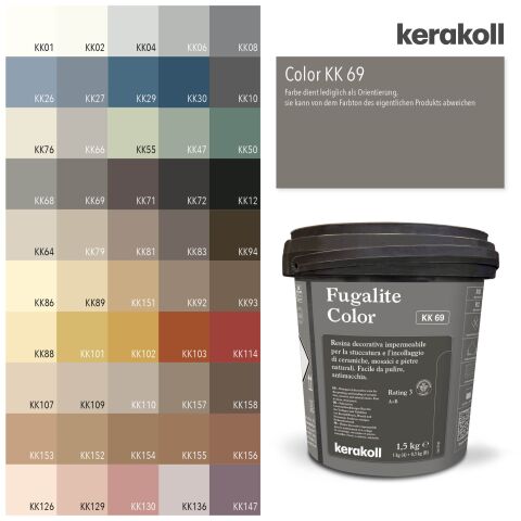 Fugalite® Epoxidharzfuge KK69 - Dunkelgrau 1,5 kg Eimer