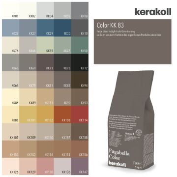 Fugabella® Color KK 83 - Dunkelgraubraun 3 kg Säcke