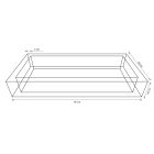 Aufsatzwaschbecken Feinsteinzeug The Room 95 x 40 x 15 cm San Pedro