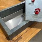 Aufsatzwaschbecken Feinsteinzeug The Room 95 x 40 x 15 cm San Pedro